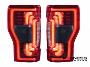 Ford Super Duty LED Tail Lights - XB Series - Morimoto - Red Ford Super Duty LED Tail Lights - XB Series - Morimoto - Red